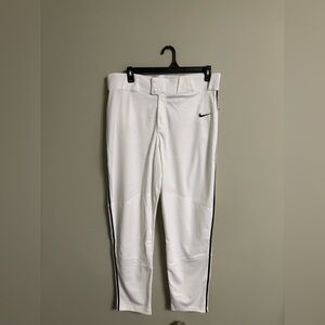 Nike Stock Vapor Select Piped Baseball Game Pant Men's Size XL White New